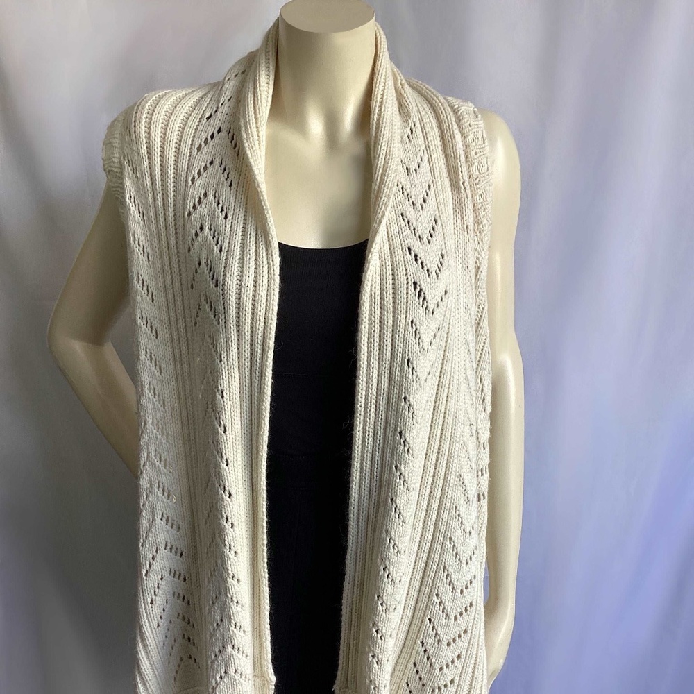 Charlotte Tarantola Cream Cotton Angora  Shrug